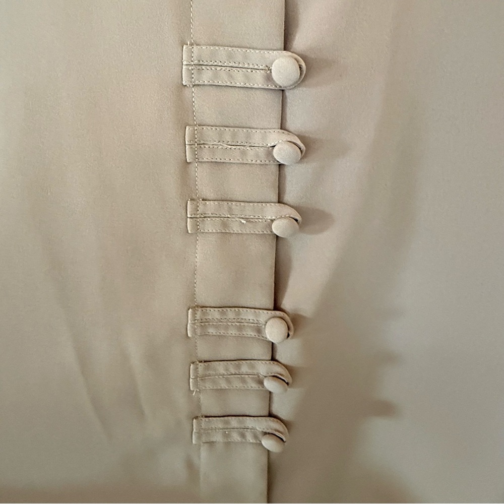Vintage Allison Taylor Beige Button-Up Blouse - Picture 3 of 5